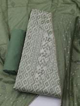 Printed Cotton Blend Unstitched Suit With Dupatta